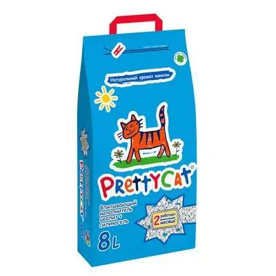 Купить pretty cat впитывающий наполнитель для кошек с ароматом ванили